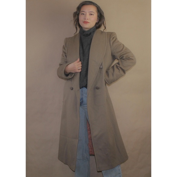 Vintage Jackets & Blazers - vtg 80s wool peacoat long duster